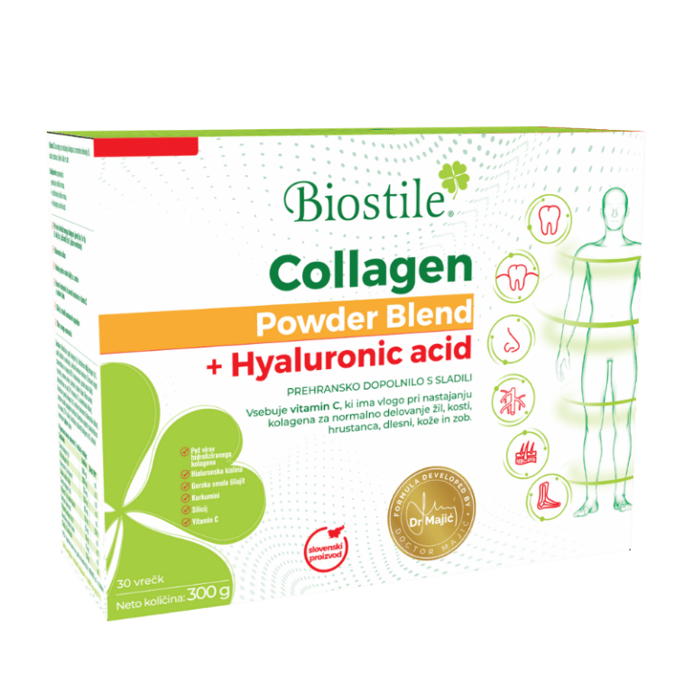 Collagen Powder Blend + Hyaluronic acid, 30 vrečk